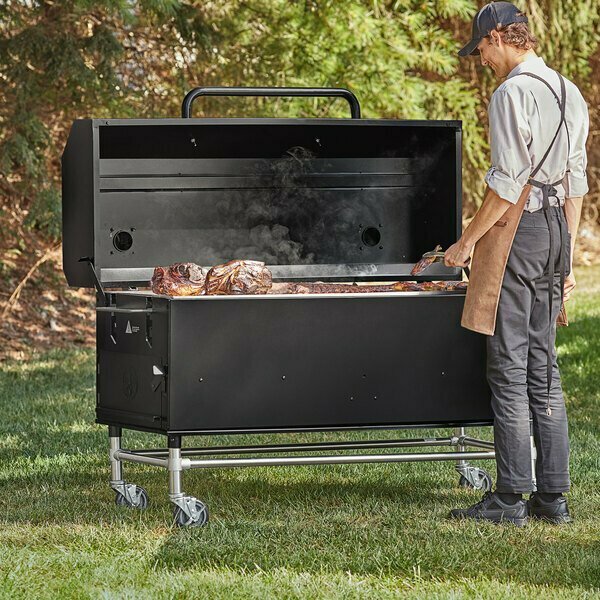 Backyard Pro 60in Charcoal / Wood Smoker Grill with Adjustable Grates and Dome 554SMOKR60KD